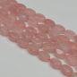 Preview: Rosenquarz, oval Kettenstrang